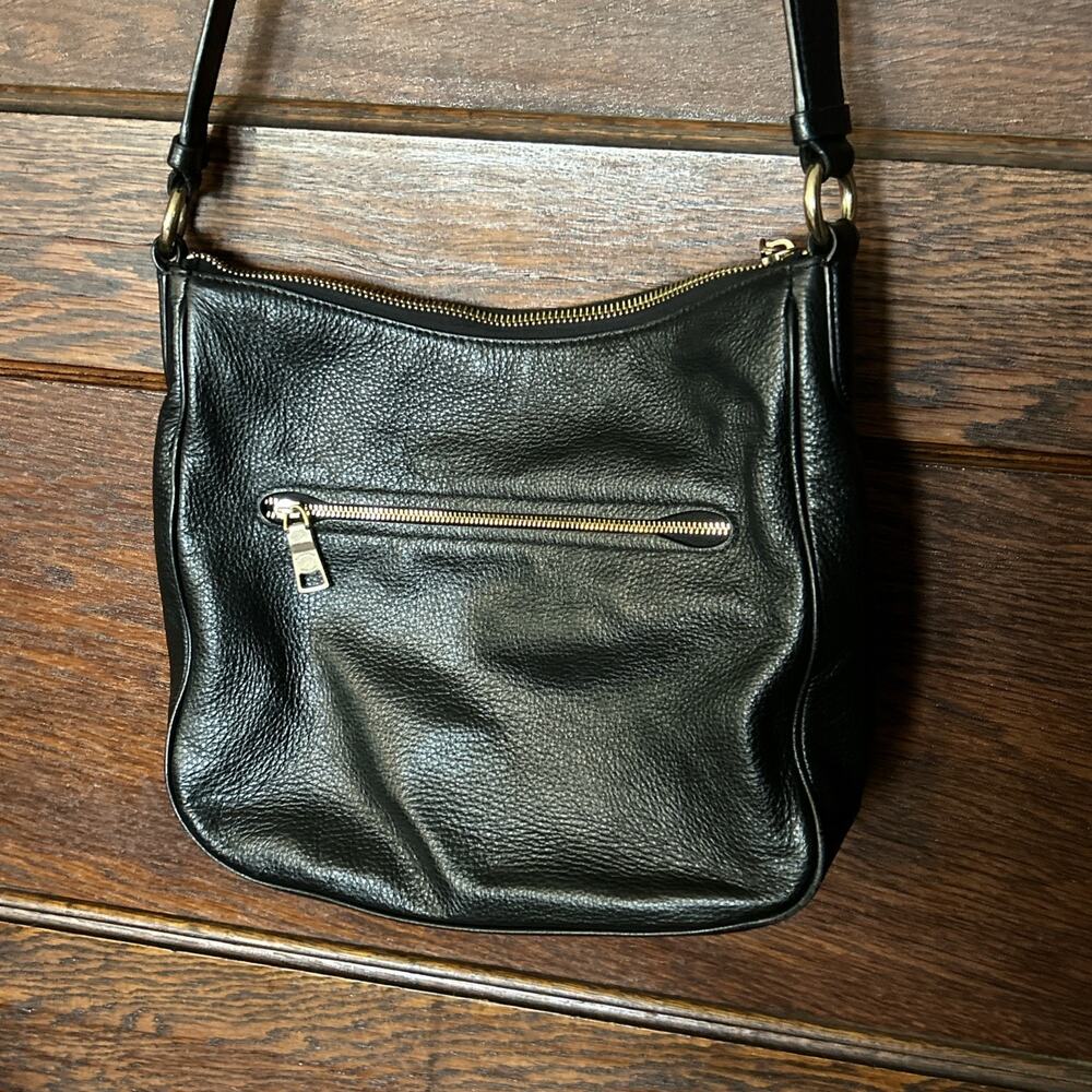 Coach C1648 Ellie File Bag In Black Pebbled Leather Crossbody Old Money Classic - Picture 4 of 15